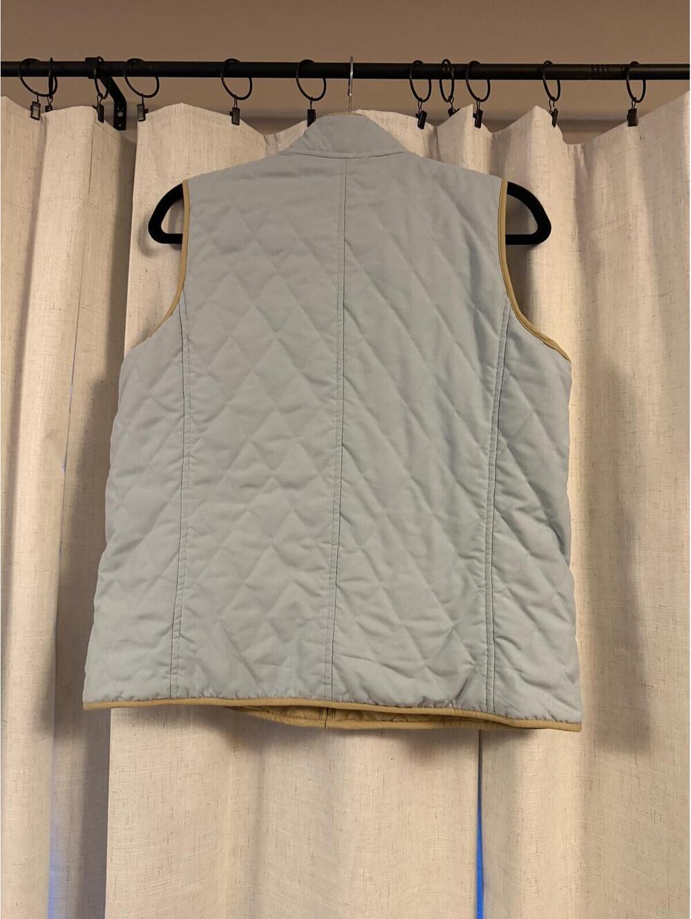 Lauren Ralph Lauren Reversible Quilted Vest - Blue and Tan, Size M - Picture 2 of 6